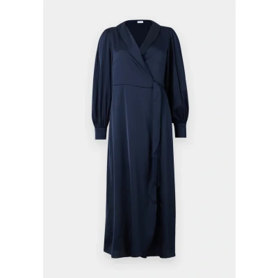 Imagen de VILA Vienna Ravenna Ankle WRAP Dress Vestido de cóctel, Mujer, Talla: 36, Navy blazer