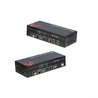 Imagen de AV Access Extensor KVM USB HDMI (HDBaseT) hasta 100m/328 pies, UHD 4K a 60 Hz/1080 120 Hz, 4 Puertos 2.0, Conmutador DIP EDID, RS232, PoH Unidireccional, sin Latencia Mediante Cable Cat5e/6/RJ45