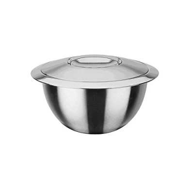 Imagen de GSW Stahlwaren GmbH Cuenco para Mezclar (con Tapa, 16 x 9,8 cm, 1,2 L, Acero Inoxidable, Plata, 30 cm