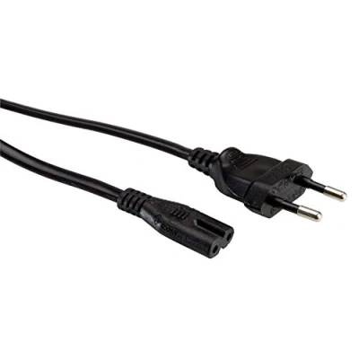 Imagen de Roline Euro Power Cable, 2 pin, Black 1.8 M Cables De Transmisión