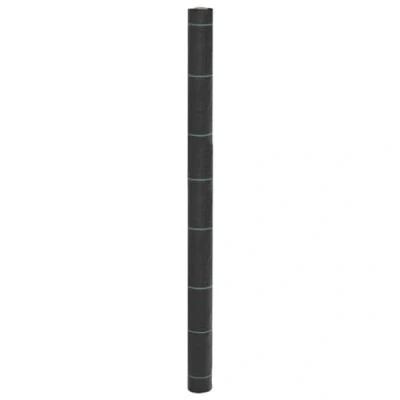 Imagen de vidaXL Membrana para malezas PP negra 1,5x25 m, tela contra malas hierbas, de control malezas, telas hierbas
