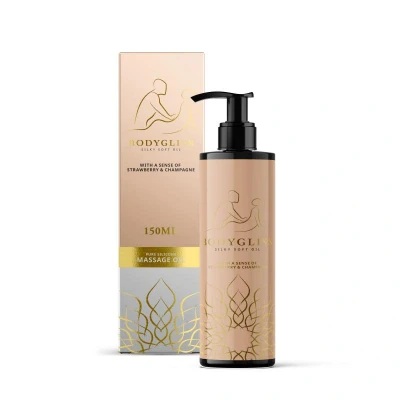 Imagen de BodyGliss Lubricante Y Aceite Para Masajes En 1 Strawberry &amp; Champagne 150 Ml