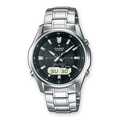 Imagen de Casio Reloj Analogico Digital para Hombre de Cuarzo con Correa en Acero Inoxidable LCW M100DSE 1AER
