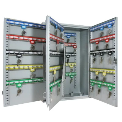 Imagen de HMF 135300 07 Armario para Llaves, 300 Ganchos Regulables, 55 x 38 20,5 cm, Gris Claro