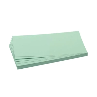 Imagen de Franken 1020 19 Tarjetas rectangulares para memorizar (9,5 x 20,5 cm, 500 Unidades), Color Verde Claro