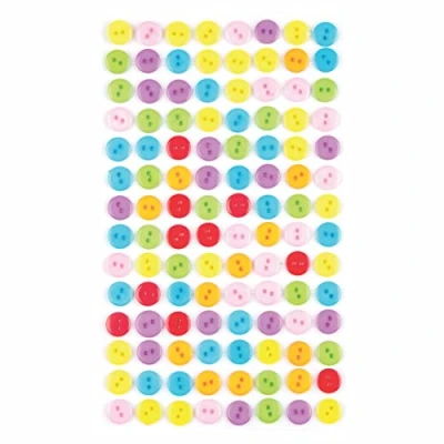 Imagen de Baker Ross Botones Adhesivos de Colores (Pack 112) para Manualidades Infantiles