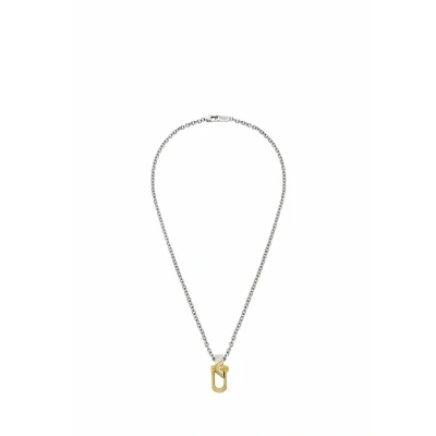 Imagen de Emporio Armani Collar de acero inoxidable dos tonos para hombre, EGS3243040