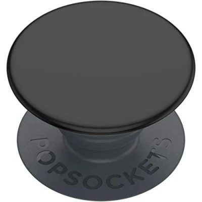 Imagen de PopSockets : PopGrip Basic Base y agarre extensibles para teléfonos inteligentes tabletas [parte superior no reemplazable] Negro