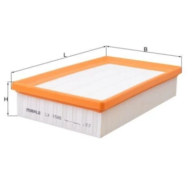 Imagen de MAHLE ORIGINAL LX 1585 Filtro de aire 50,3 150 244,8 Cartucho filtrante PORSCHE: 911 Coupé