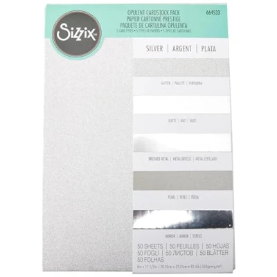 Imagen de Surfaces cartulina opulenta A4 plata 50 hojas