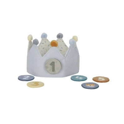 Imagen de Corona de cumpleaños con números azul Little Dutch