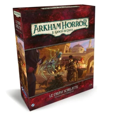 Imagen de Asmodee Arkham Horror, El Juego de Cartas: Las Llaves Escarlata Ampliación la Campaña, 1 4 Jugadores, 14+ Años, Edición en Italiano