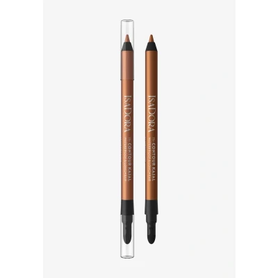 Imagen de IsaDora Perfect Contour Kajal Sujeción fuerte sin borrones lápiz de ojos negro ideal para ahumados altamente pigmentado e hipoalergénico fácil aplicación delinear los ojos,