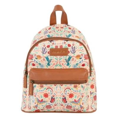 Imagen de Grupo Erik Mochila Frida Kahlo Viva La Vida mujer compartimentos antirrobo casual pequeña 13x26x29 cm