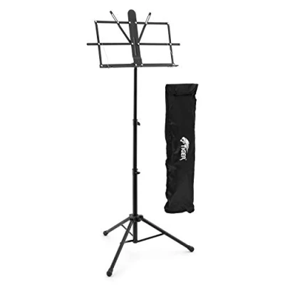 Imagen de Tiger MUS56 PRO Soporte de metal, fácil plegar, con bolsa transporte, color negro