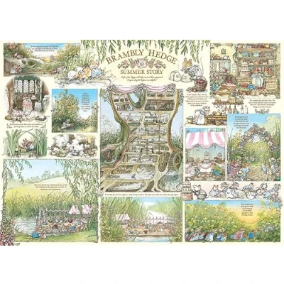 Imagen de Cobble Hill Historia de Verano Brambly Hedge Summer Story Póster Muestra Incluido (Cheatwell Games 40016)