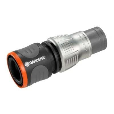 Imagen de Gardena 18255 20 Conector de manguera Premium, 13.mm (1/2&quot;) 15 mm (5/8&quot;) adaptador para grifo agua, resistente a las heladas, negro,
