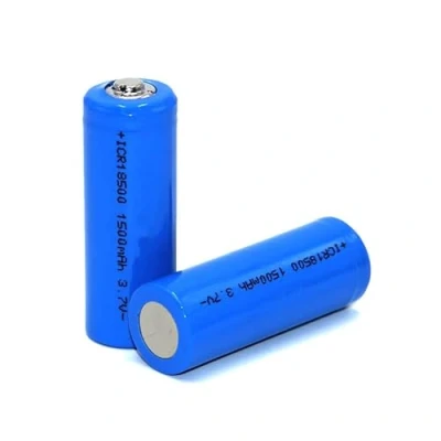 Imagen de 18500 Pilas Recargables, 3.7V 1500mAh Baterías de Litio Batería Gran Capacidad Top Botón Li Ion Bateria para Linternas LED, Linterna Frontal, Dispositivos Electrónicos