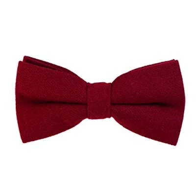 Imagen de DonDon Pajarita de algodón para hombre 12 x 6 cm ajustable y lista usar púrpura