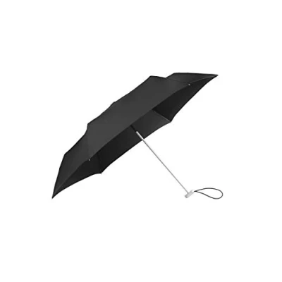 Imagen de SAMSONITE Alu Drop S 3 Section Manual Mini Flat Paraguas plegable, 23 cm, Negro (Black)