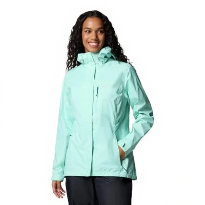 Imagen de Columbia Pouring Adventure 3 Jacket, Chaqueta impermeable para la lluvia Mujer, Pulverizador, S