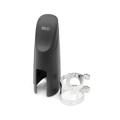 Imagen de Rico Nickel Plated Ligature and Cap for Baritone Sax