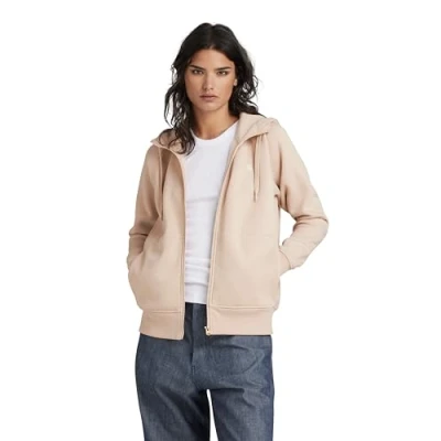 Imagen de G STAR RAW Sudadera Premium Core 2.1 Hooded Zip Thru Para Mujer, Beige (moonlight D22727 C235 G287), L