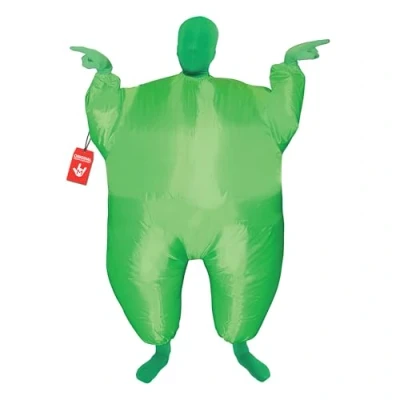 Imagen de Morph Divertido Disfraz Inflable Verde Niños Una talla le queda a la mayoría