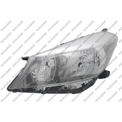 Imagen de PRASCO TY3284814 Faros izquierda H4 cromo con servomotor para reg. alcance luces TOYOTA: Yaris III Hatchback