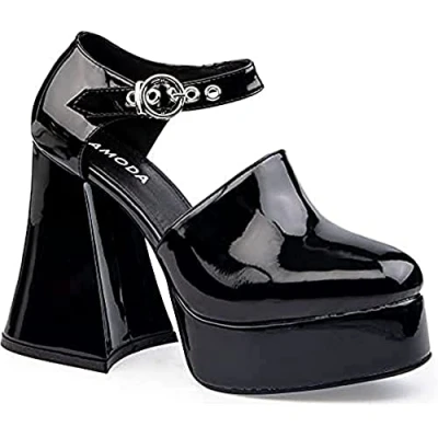 Imagen de LAMODA One in A Million, Zapato Corto Mujer, Patente Negra, 38 EU