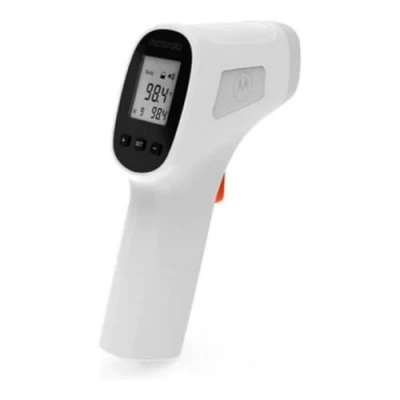 Imagen de Termómetro Digital de frente Infrarrojos MOTOROLA TE 93 Tecnología Infrarroja Sin Contacto Fácil Usar y Lectura Rápida Ideal Para Bebé Color Blanco