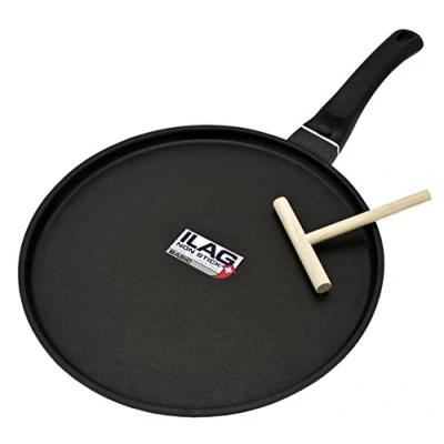 Imagen de Kopf sartén para crepes Marra (aluminio fundido, 28 cm, revestimiento ILAG, inducción) incl. esparcidor de masa