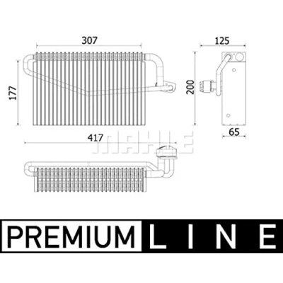 Imagen de MAHLE ORIGINAL AE 163 000P Evaporador MERCEDES BENZ: Clase C Berlina, CLK Cabrio, G SUV