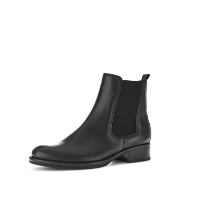 Imagen de Gabor Mujer Botines, señora Botas Chelsea,Plantilla Desmontable,Bota de Deslizamiento,Botas,Medias Botas,botín,Plano,Negro (Schwarz) / 27,38 EU 5 UK