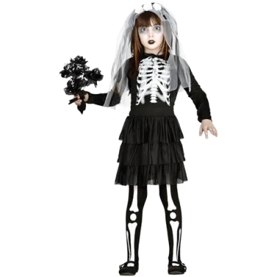 Imagen de Disfraz Skeleton Bride Infantil Talla 10 12 Años