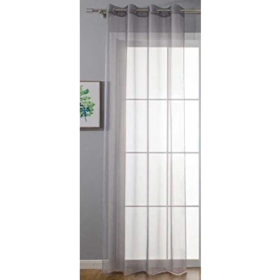 Imagen de Gardinenbox Cortina Transparente con Ojales para salón, 20332 cn (145 x 140 cm), Color Gris