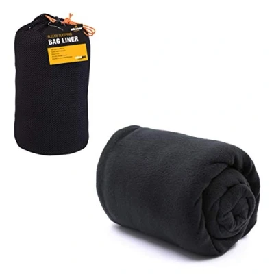 Imagen de Sábana para Saco de Dormir Tipo Forro Polar Milestone Camping Negro
