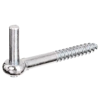 Imagen de Alberts 844752 Gozne para atornillar, En forma de J, con roscado cortado, Galvanizado, pasivado capa gruesa, Ø del entre eje 10 mm, Longitud 120 Juego