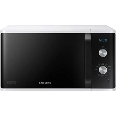 Imagen de Samsung MG23K3614AW/EG Microondas con parrilla / 23 litros de espacio cocción 800 W/Gran elemento para un bronceado uniforme, interior esmaltado cerámica resistente a los