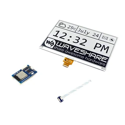 Imagen de Waveshare 7.5inch E Paper Display Hat Module 800x480 Ink Electronic Screen for Raspberry Pi/Jetson Nano SPI Interface with ESP32 Driver Board(WiFi/Bluetooth)