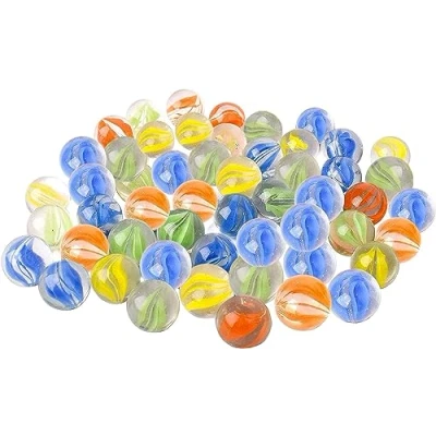 Imagen de ARSUK Cat&#039;S Eye Color Glass Marble Runs, Viene en una Bolsa, protección contra daños, Juguetes Deportivos y Juegos al Aire Libre (40 Piezas de mármol Color)