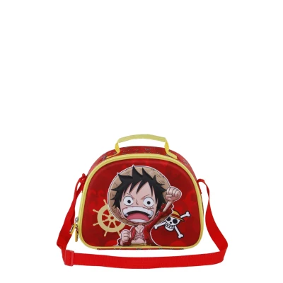 Imagen de Karactermania One Piece Luffy 3D Lunch Bandolera para niños, Talla: Size, Rojo