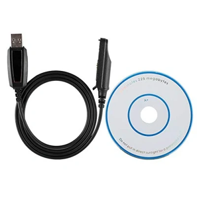 Imagen de Cuifati Cable de programación para Baofeng, Walkie Talkie Programa 1M con Controlador CD Radio Baofeng BF A58/BF UV9R, 9700/BF UV9R