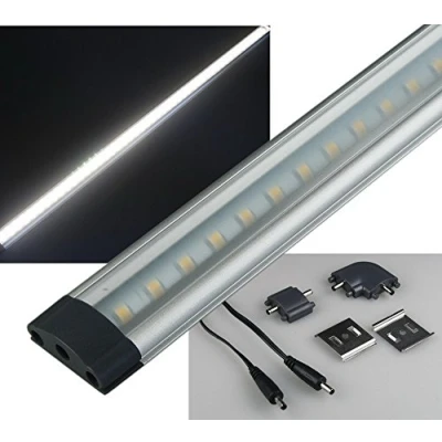 Imagen de ChiliTec Luminaria LED SMD para debajo de los armarios, longitud 50cm, color la luz, amplios accesorios