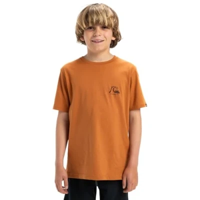 Imagen de Quiksilver EVO Original TEE Unisex Camiseta estampada para niños, Talla: 14a, Bran