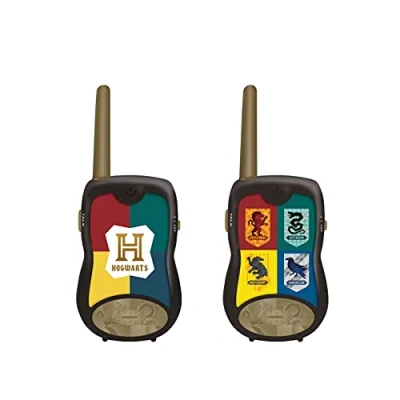 Imagen de Lexibook, Harry Potter, Walkie talkies 200m, Juego de comunicación, 2 Canales Clip para cinturón, a Pilas, Negro/Oro, TW12HP