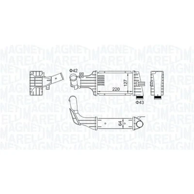 Imagen de MAGNETI MARELLI 351319204190 Intercooler