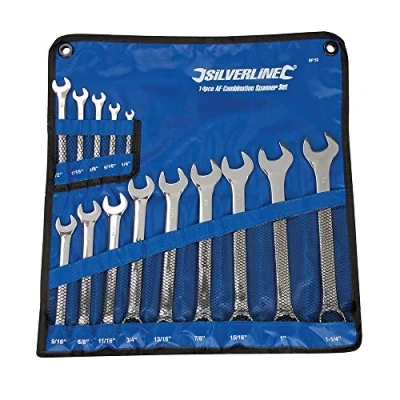 Imagen de Silverline Tools SP52 Llaves combinadas, 14 pzas (1/4&#039; 1 1/4&#039;)