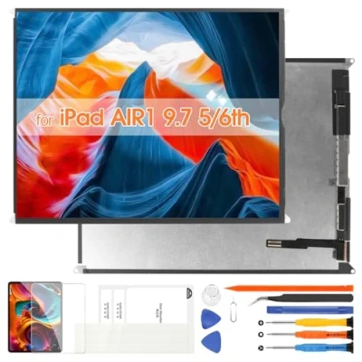 Imagen de Pantalla para iPad Air 1st / 5th 2017/6th 2018 LCD Display Digitizer A1893 Replacement A1474 A1475 A1476A1823 A1822 A1954 (no Touch Screen)
