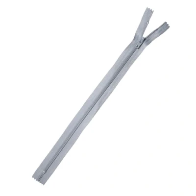 Imagen de Trimz 18 cm ( 7 Pulgadas) Gris de una vía Cierre Final con Dientes 4 mm Piezas, Poliéster, 46, 10